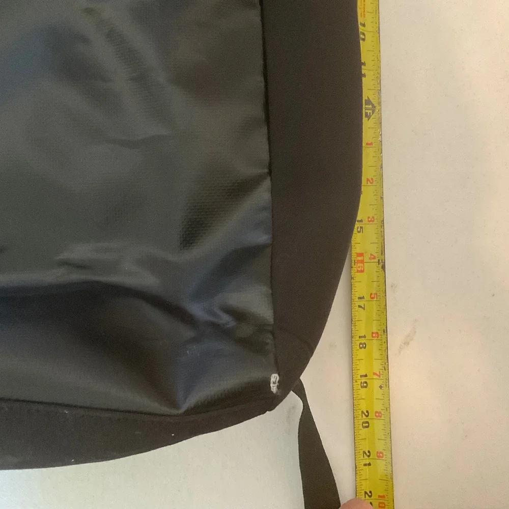 Kapten & Son‎ Lund Black Roll Top Padded Bookbag Red Lining RARE